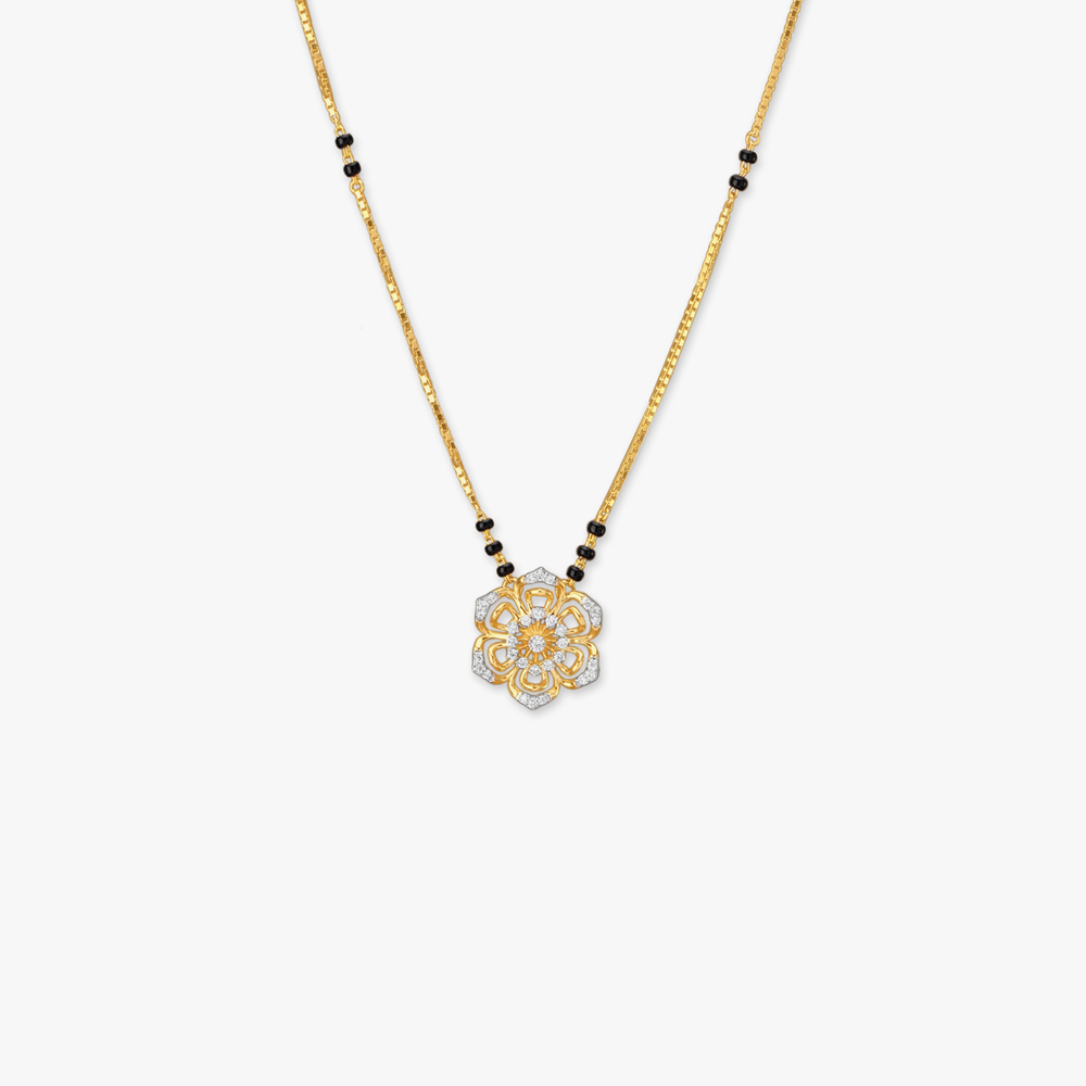 Timeless Bloom Diamond Mangalsutra,,hi-res image number null