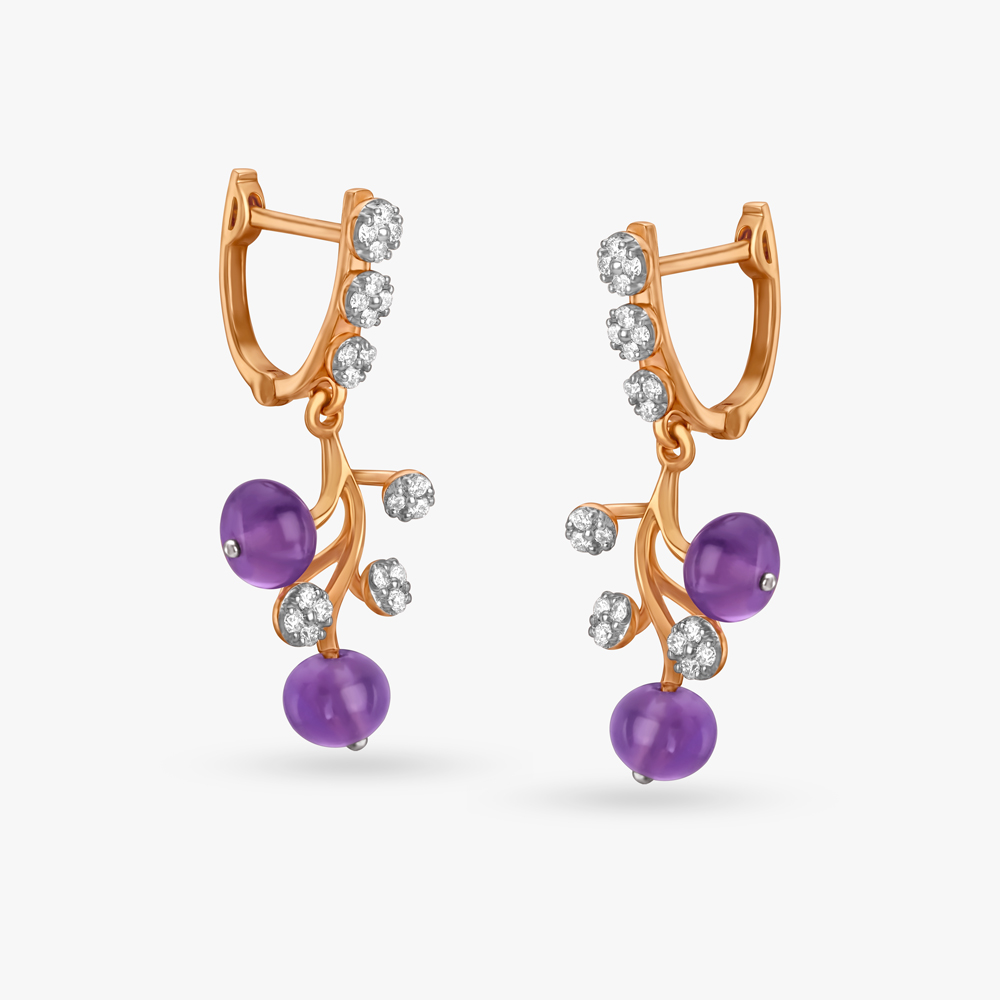 Top 73+ gemstone hoop earrings super hot - esthdonghoadian