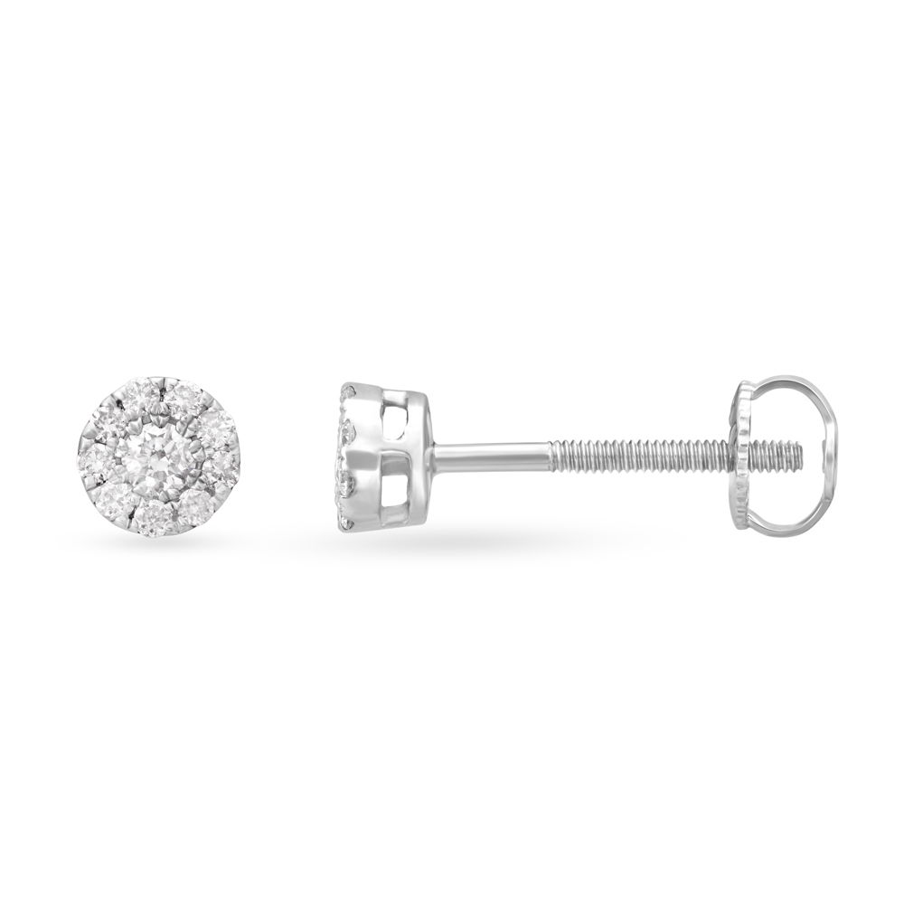 Vibrant Gold and Diamond Stud Earrings,,hi-res image number null