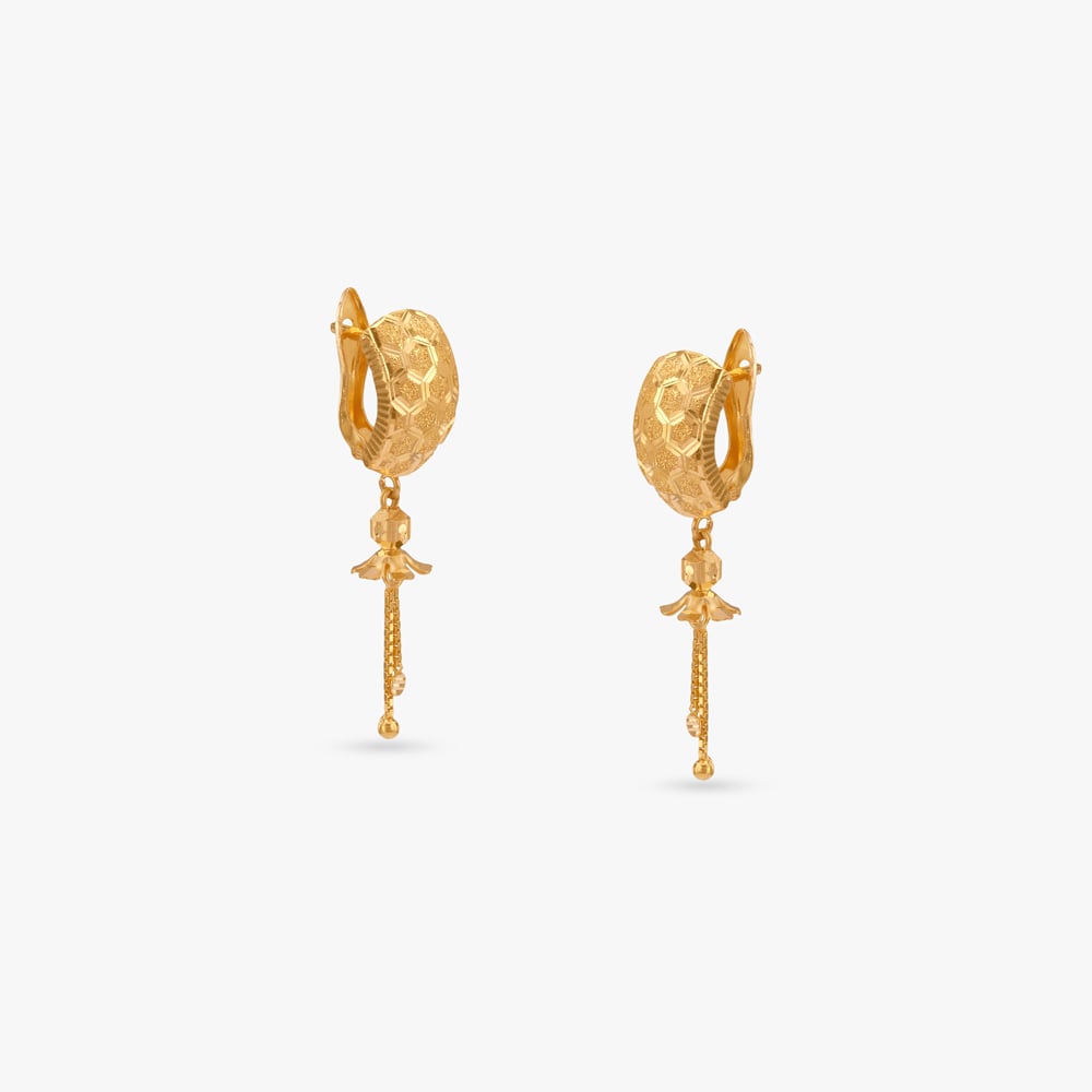 

Luxe Hexa Gold Hoop Earrings