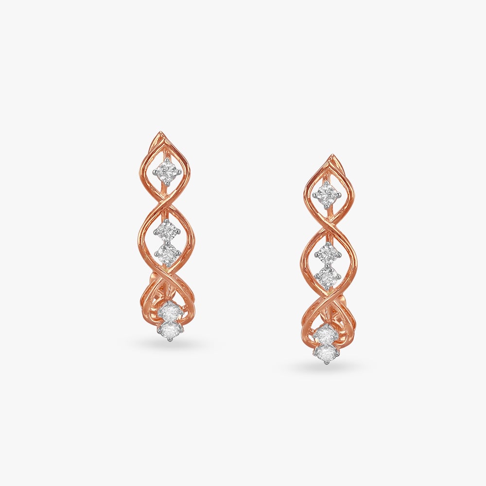 Lustrous Loops Diamond Hoop Earrings,,hi-res image number null