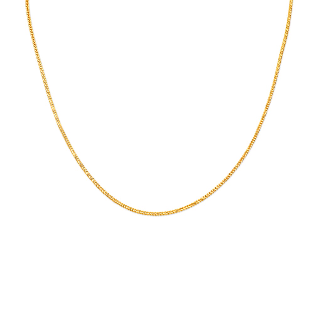 Alluring Foxtail Gold Chain,,hi-res image number null