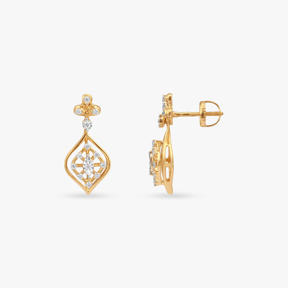 Blossom Radiance Diamond Drop Earrings,,hi-res image number null