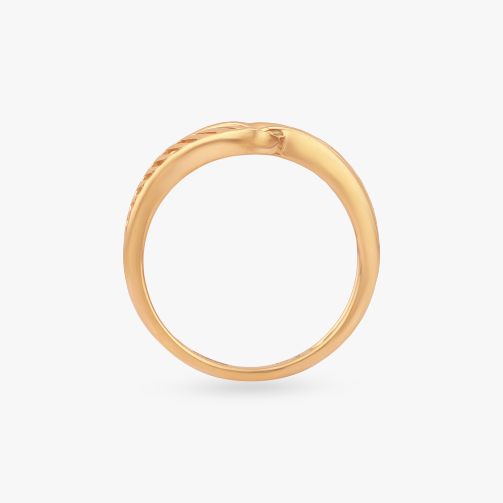 Fluid Interplay Gold Ring,,hi-res image number null