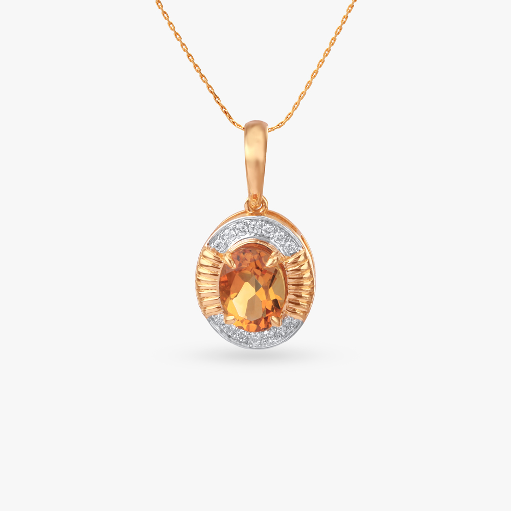 

Radiant Oval Diamond Pendant