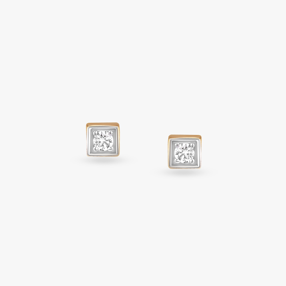 

Timeless Geometry Diamond Stud Earrings