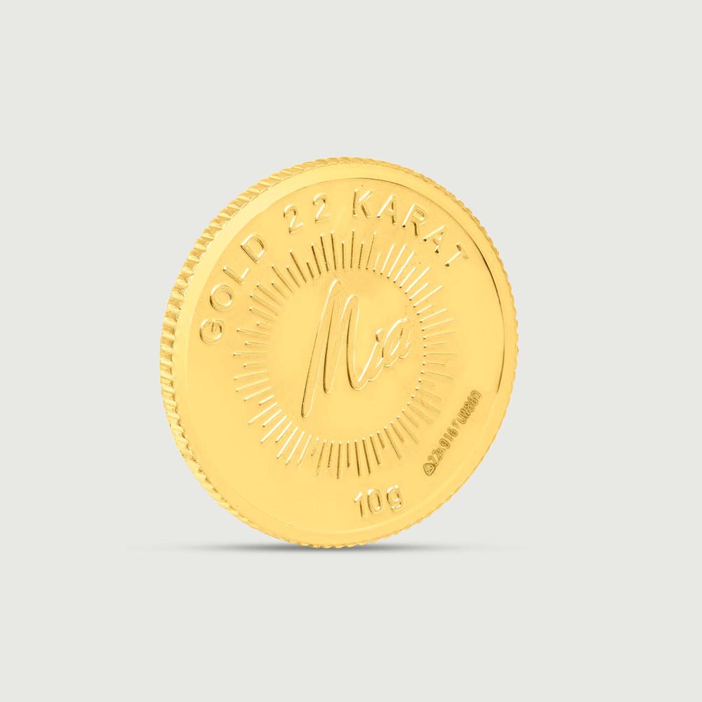 10 GM 22 Karat Stunning Lotus Gold  Coin,,hi-res image number null