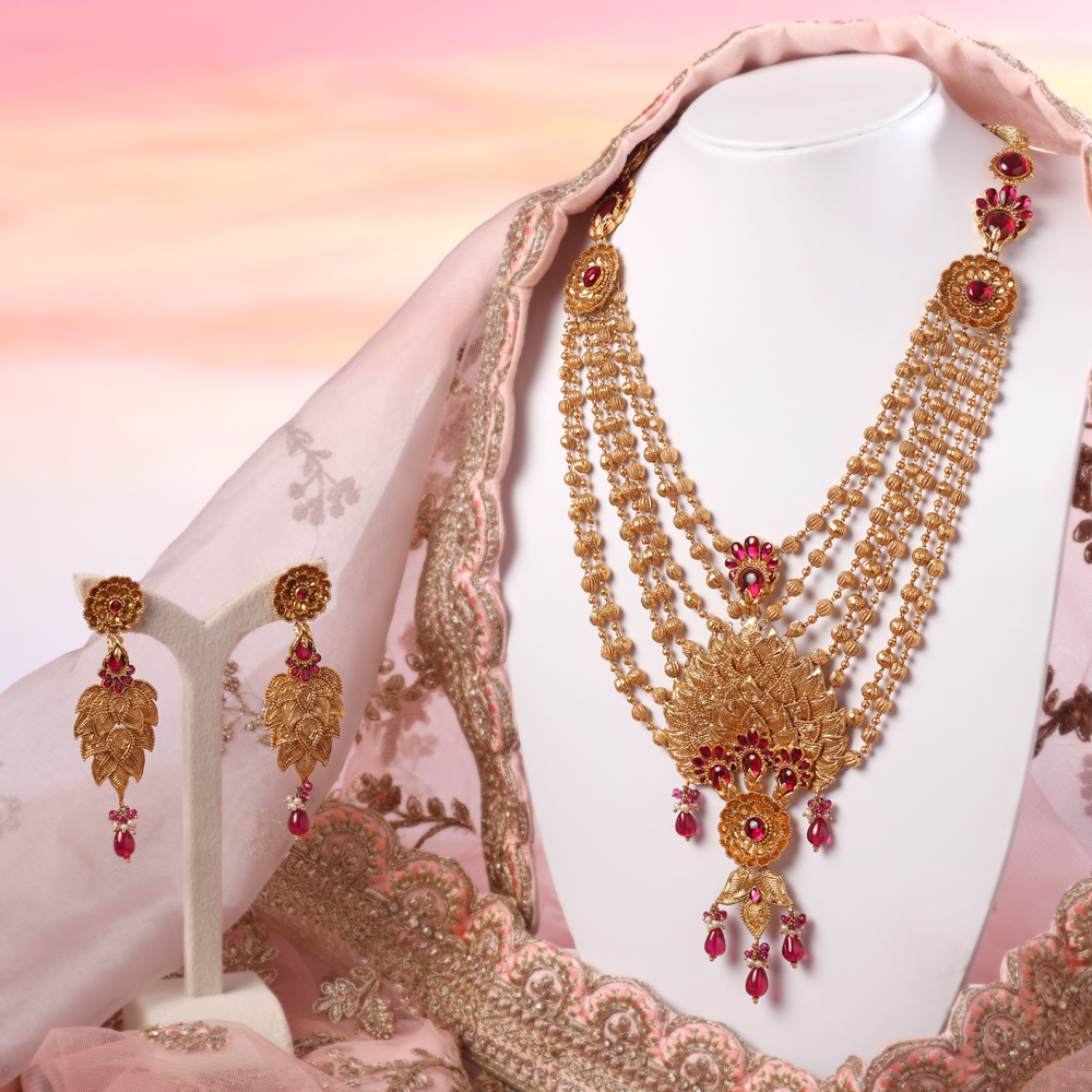 Royalty Floral Necklace Set,,hi-res image number null