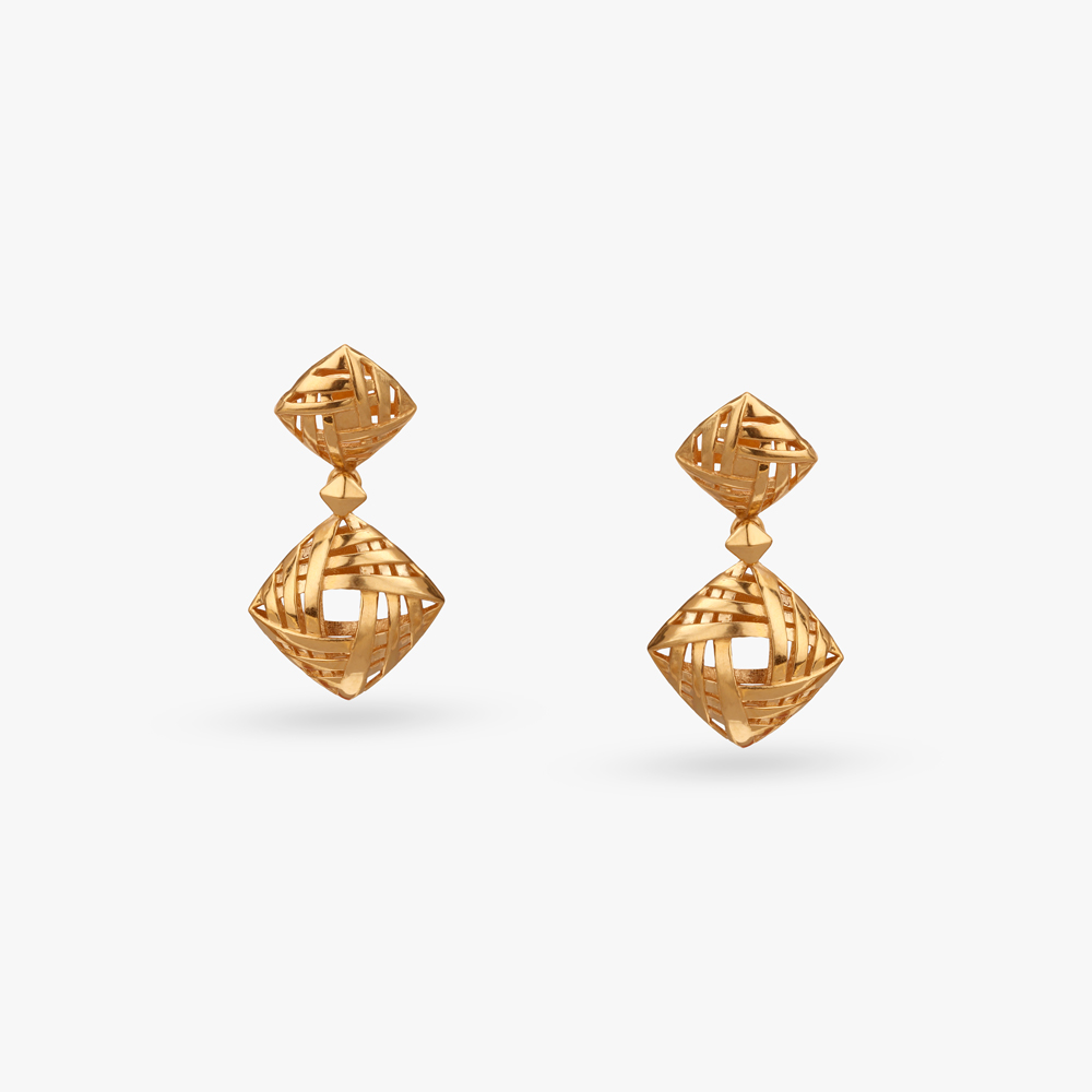 Radiant Structure Gold Necklace Set,,hi-res image number null