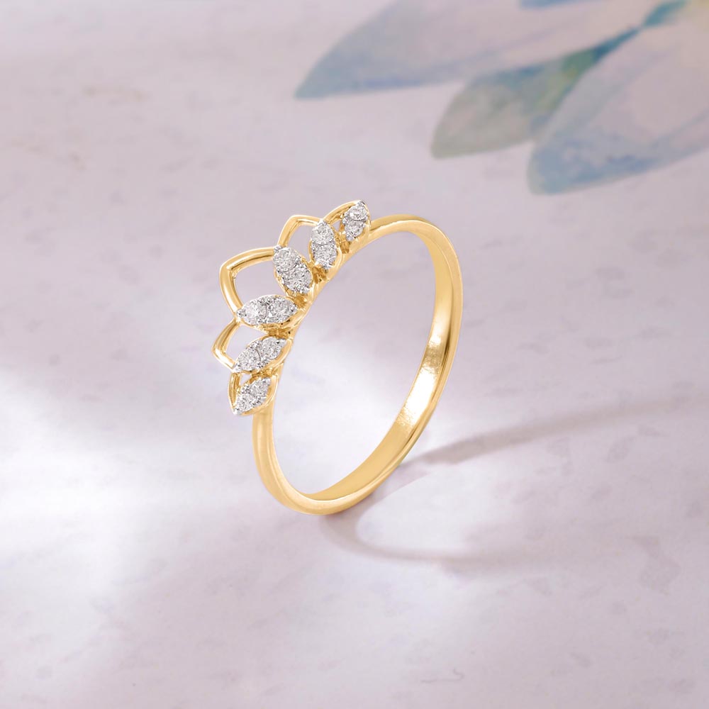 Crown Bloom Diamond Ring,,hi-res image number null