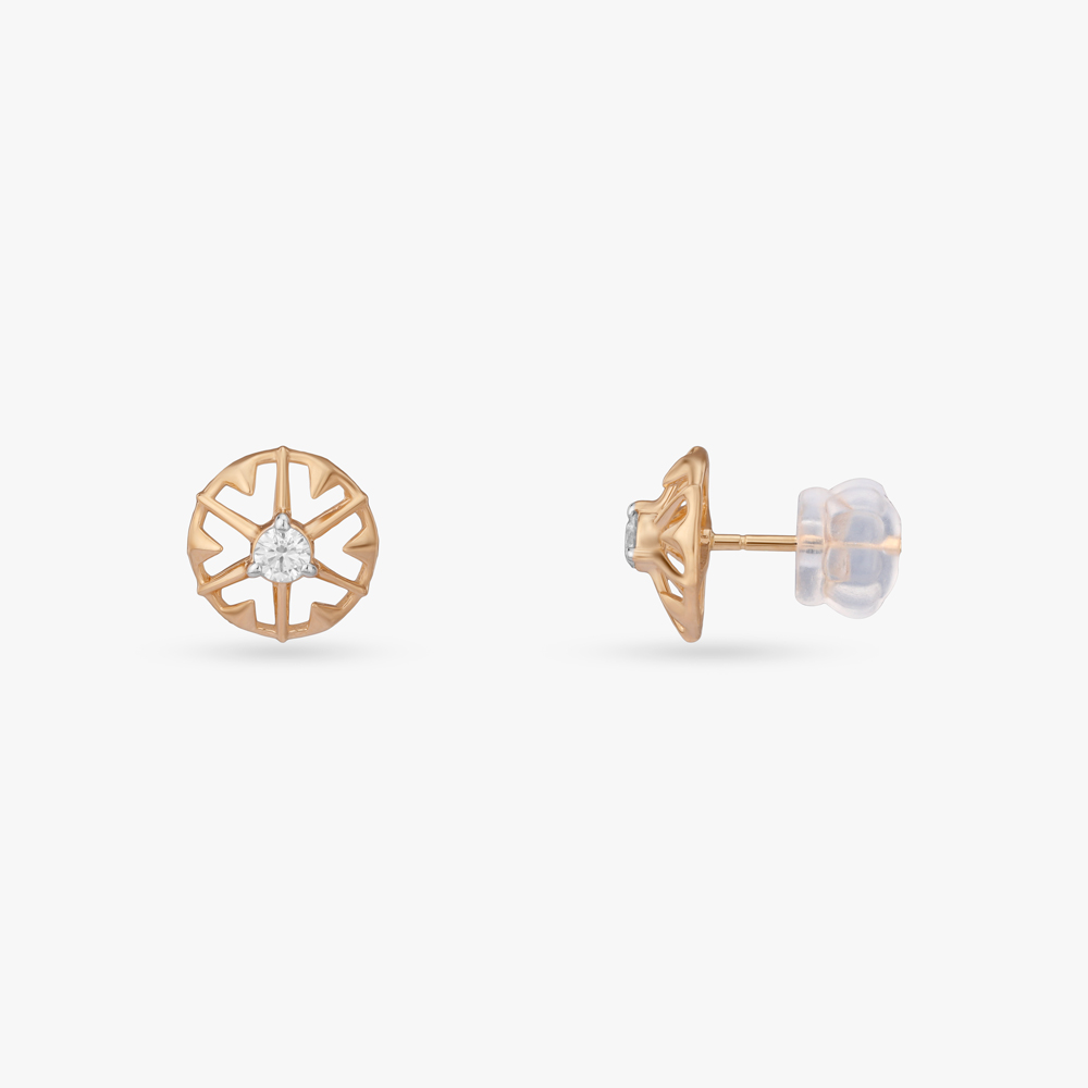 Sunburst Spark Diamond Stud Earrings,,hi-res image number null