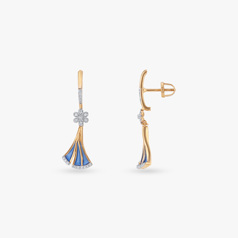 Luminous Flight Diamond Drop Earrings,,hi-res image number null
