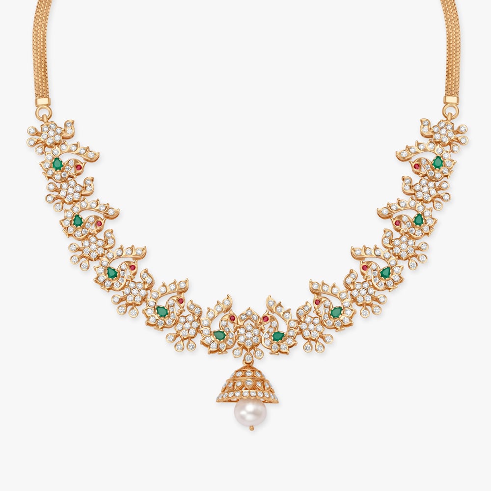 Peacock Splendour Ruby and Diamond Necklace