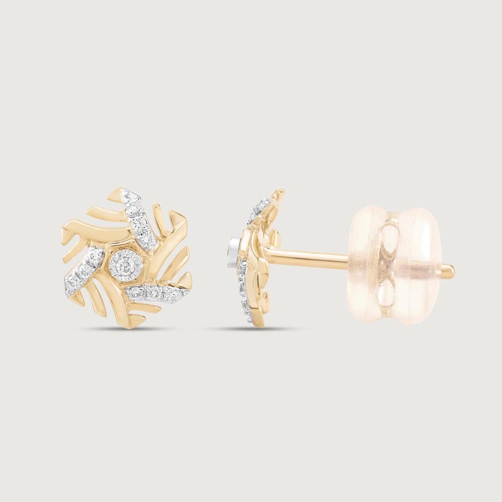 Hexagon Gleam Diamond Earrings,,hi-res image number null