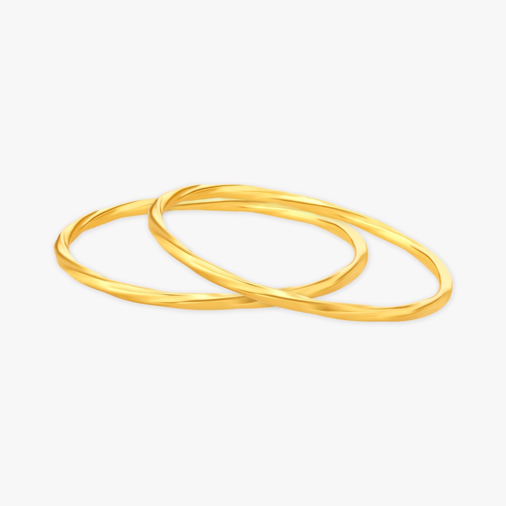 Delicate Twisted Bangles Set for Kids