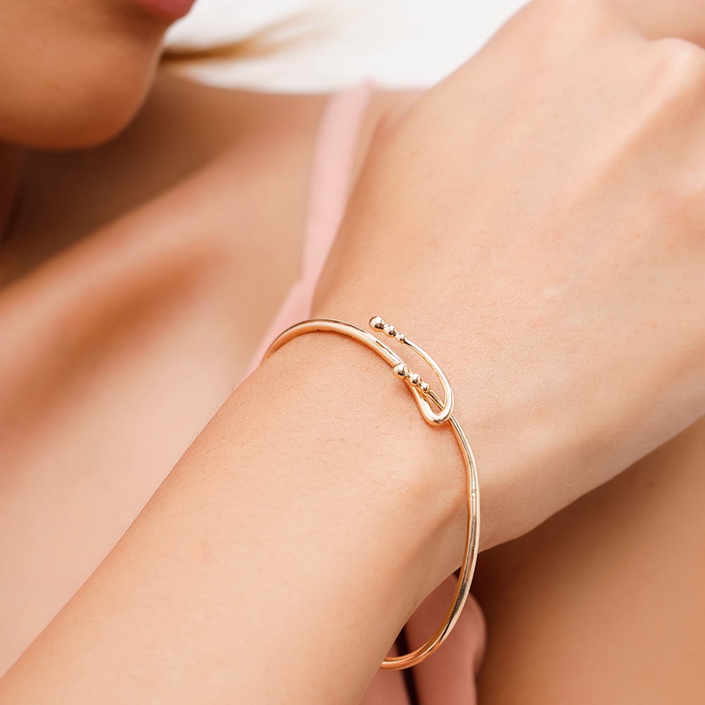 14KT Yellow Golden Haze Bangle,,hi-res image number null