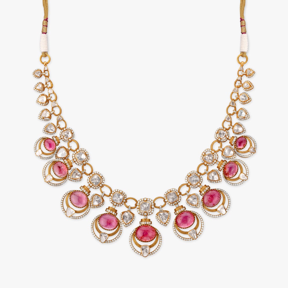 Tourmaline Halo Drop Necklace Set,,hi-res image number null