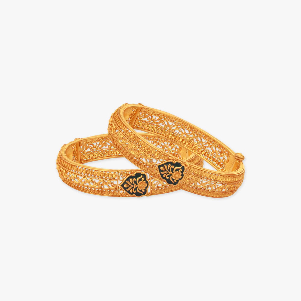 Midnight Mystique Gold Bangle,,hi-res image number null