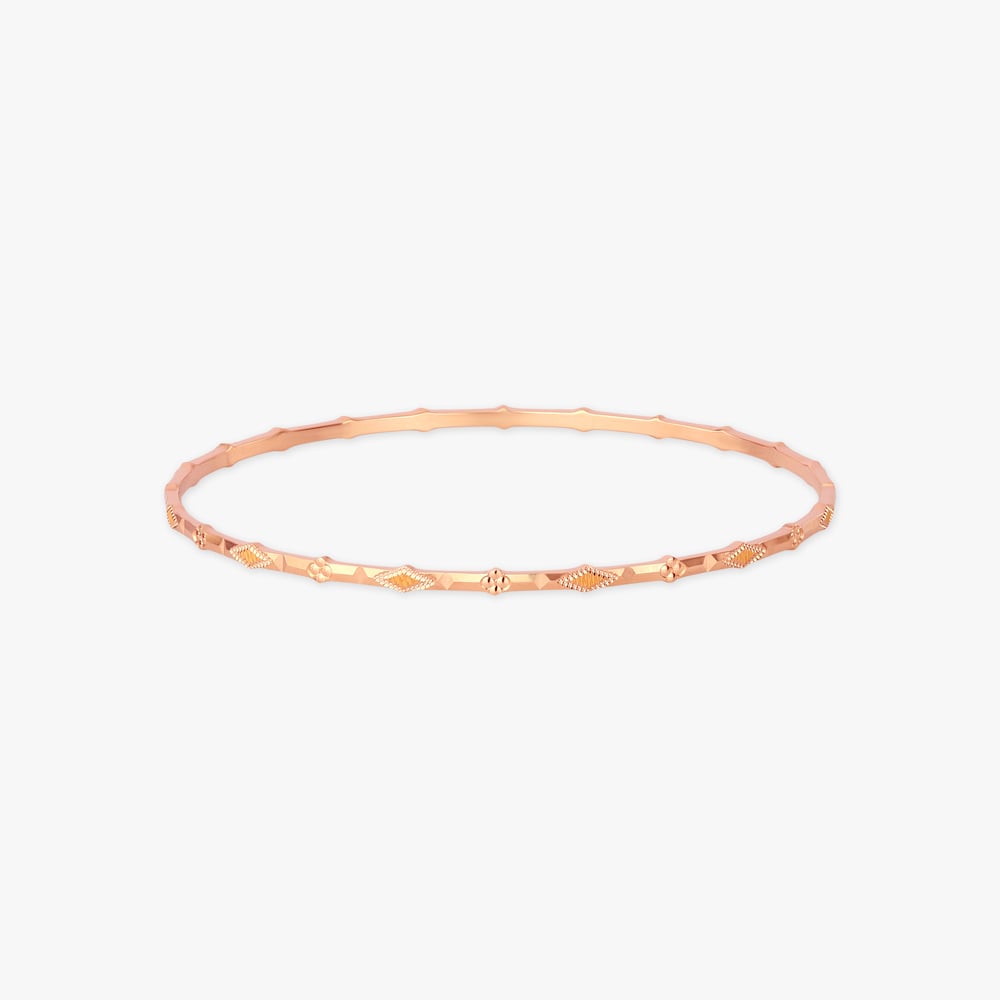 Rhythmic Facet Gold Bangles,,hi-res image number null