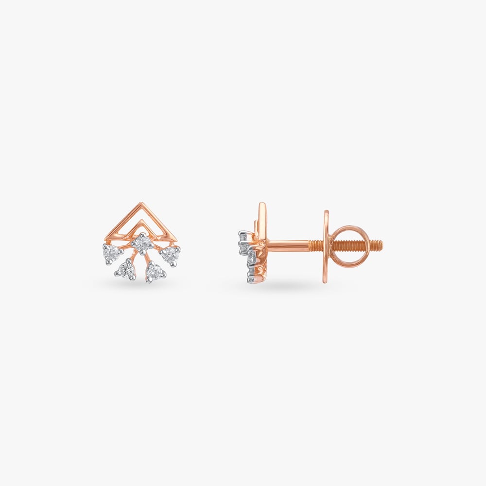 Prism Bloom Diamond Stud Earrings,,hi-res image number null