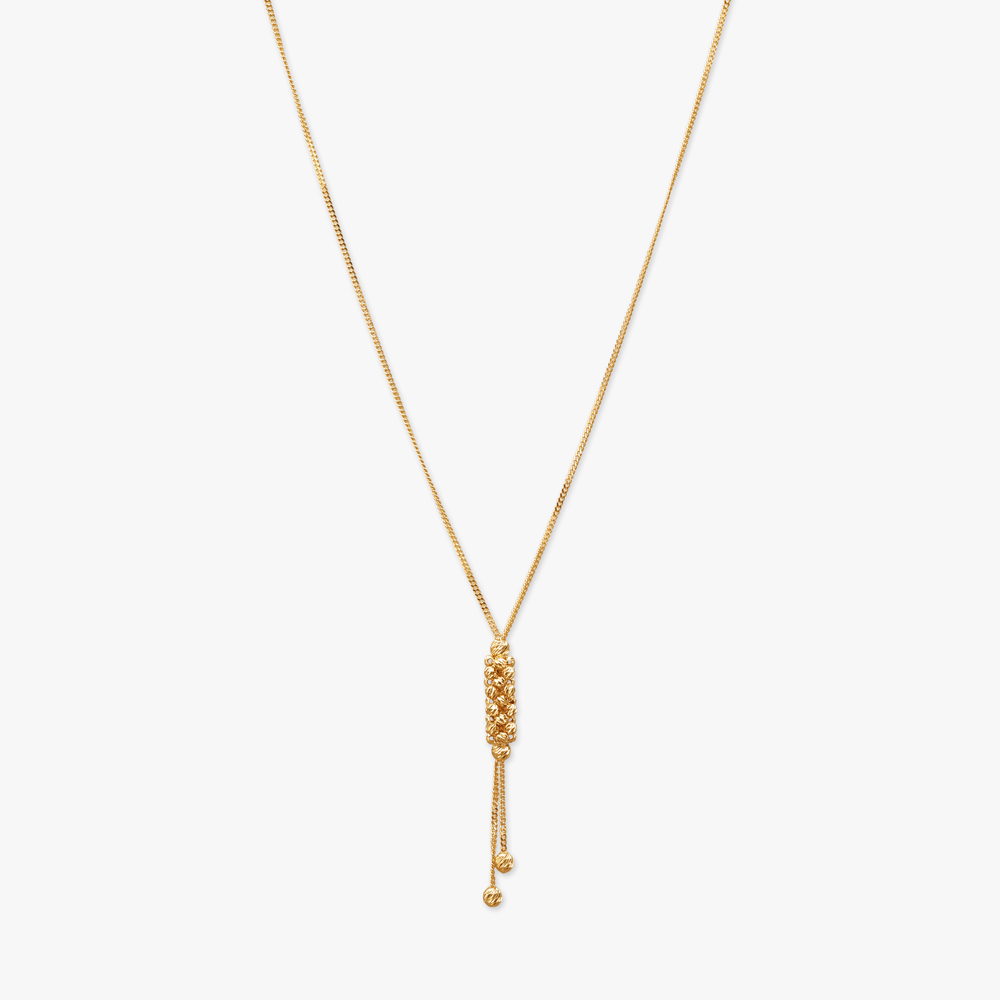 Textured Tassel Gold Chain,,hi-res image number null