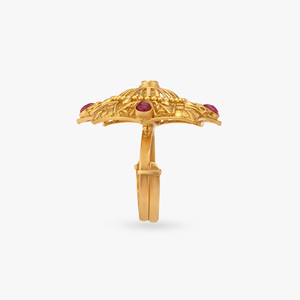 Star Burst Temple Ring,,hi-res image number null