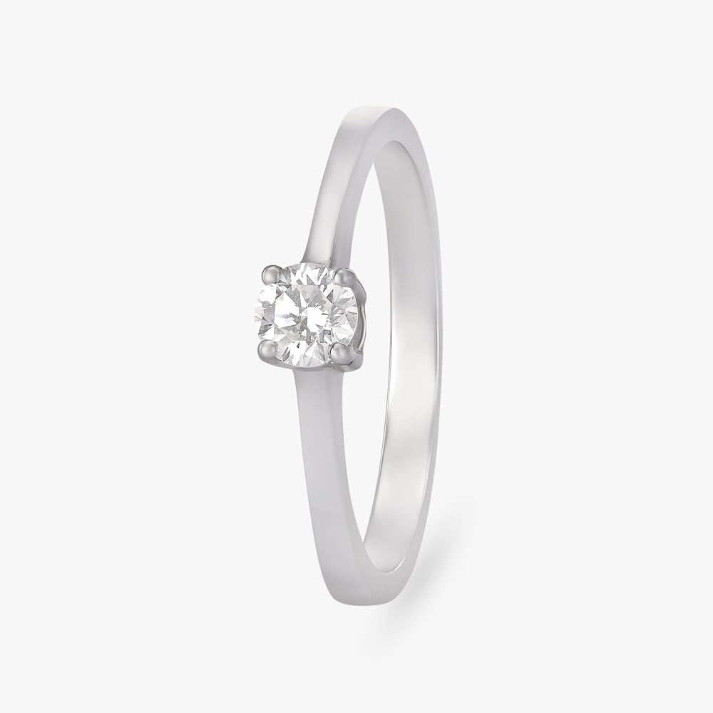 Sleek Style Diamond Ring
