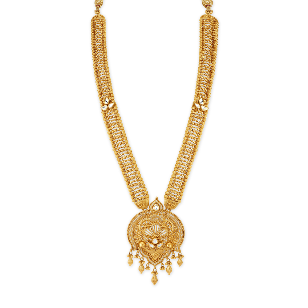 Imposing Gold and Glass Kundan Necklace Set,,hi-res image number null