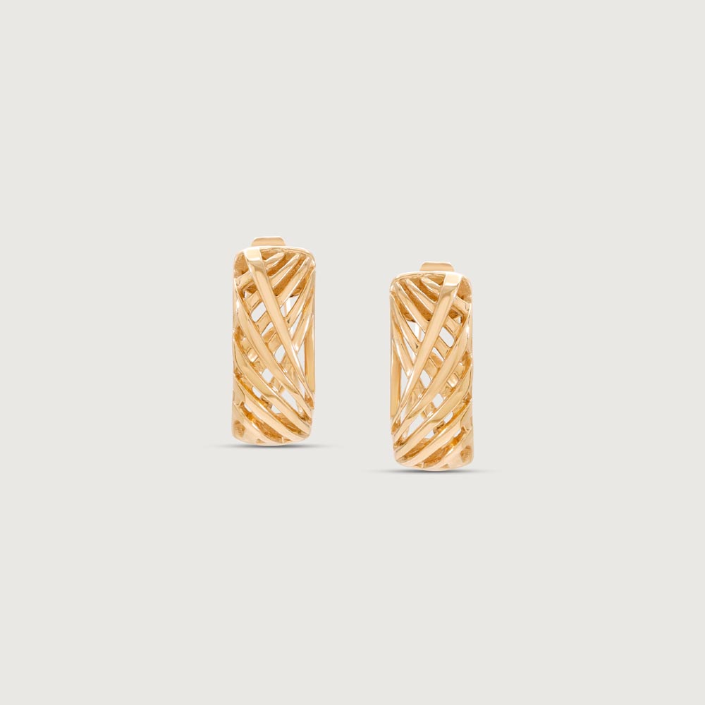 Timeless Twirl Gold Hoop Earrings,,hi-res image number null