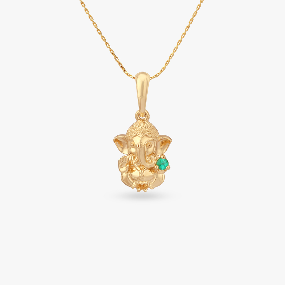 

Ganesha Aura Gold Pendant