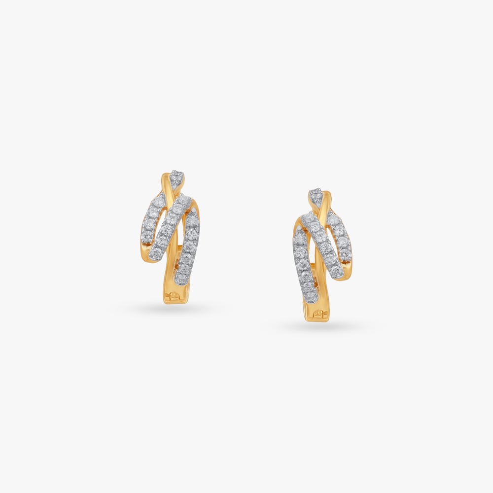 Endless Spark Diamond Hoop Earrings,,hi-res image number null
