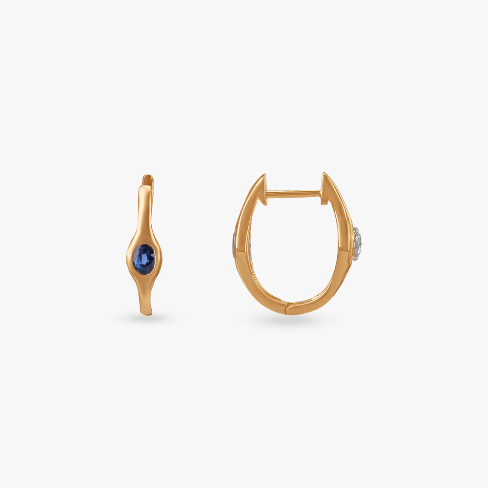 Twilight Twist Diamond Hoop Earrings,,hi-res image number null
