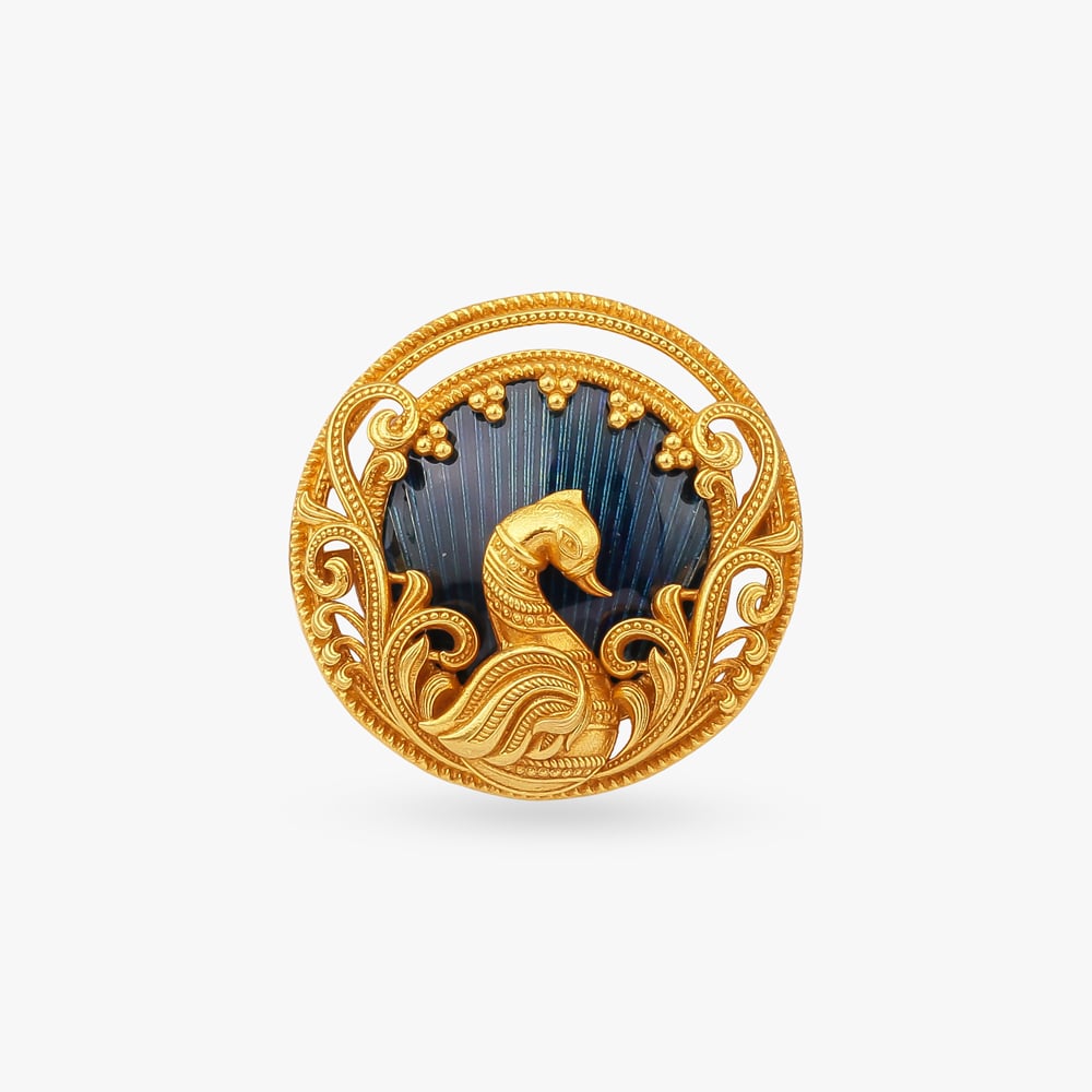 Peacock Scroll Ring,,hi-res image number null