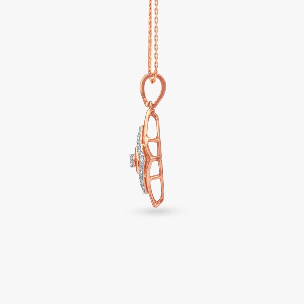 Angular Allure Diamond Pendant and Earrings Set,,hi-res image number null