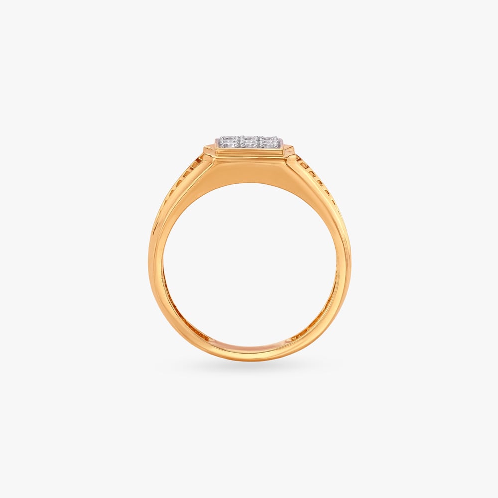 Regal Matrix Diamond Finger Ring for Men,,hi-res image number null