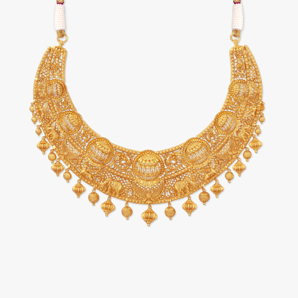 Tales of Mriganka Gold Necklace Set,,hi-res image number null