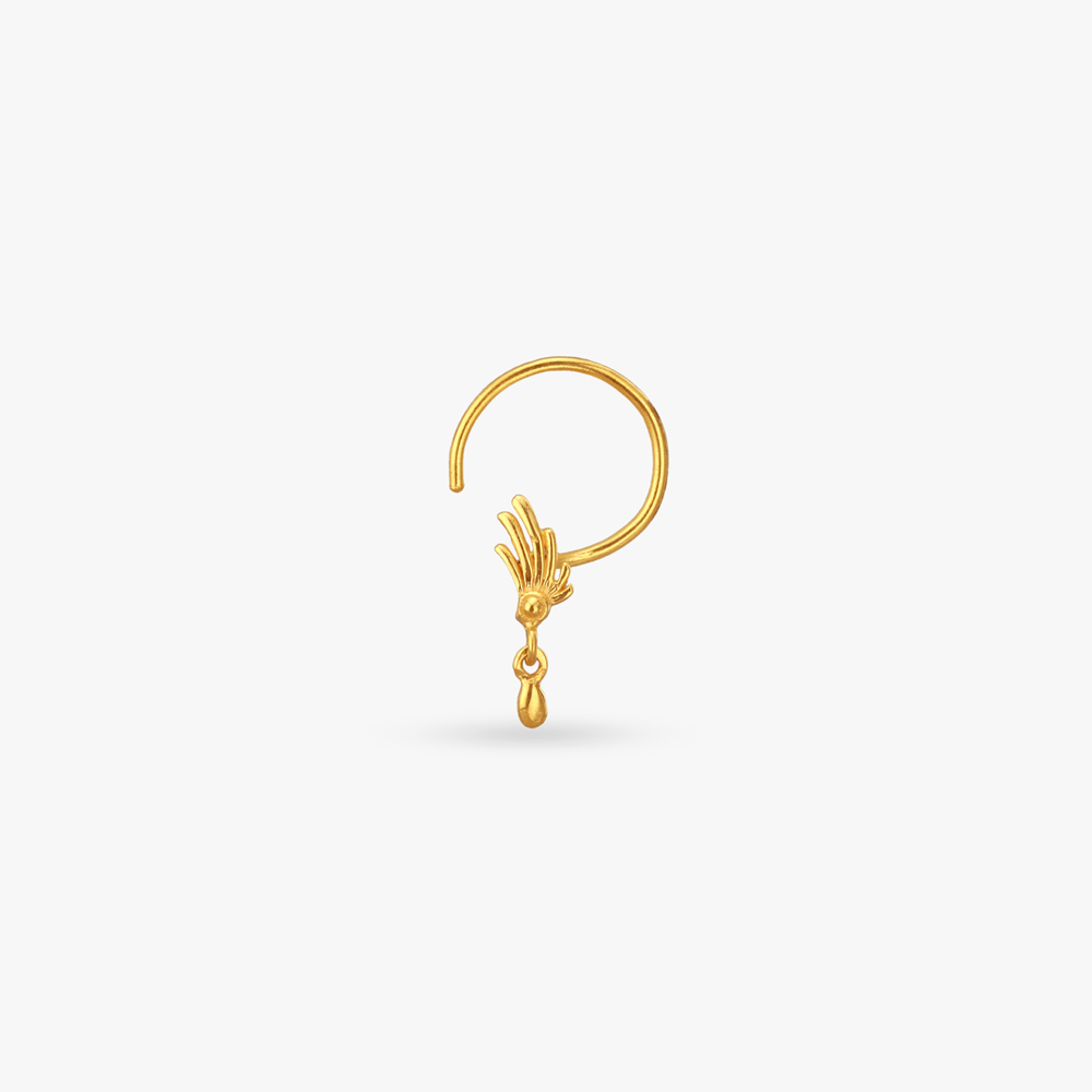 Mythical Grace Gold Nose Pin,,hi-res image number null
