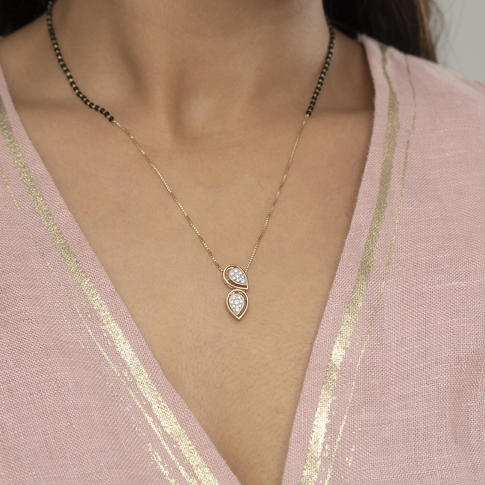 Harmonious Flow Gold and Diamond Mangalsutra,,hi-res image number null