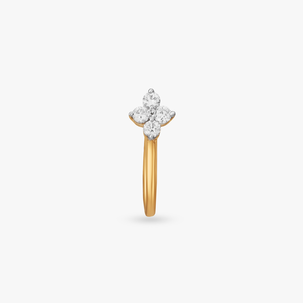 Petite Blossom Diamond Nose Pin,,hi-res image number null