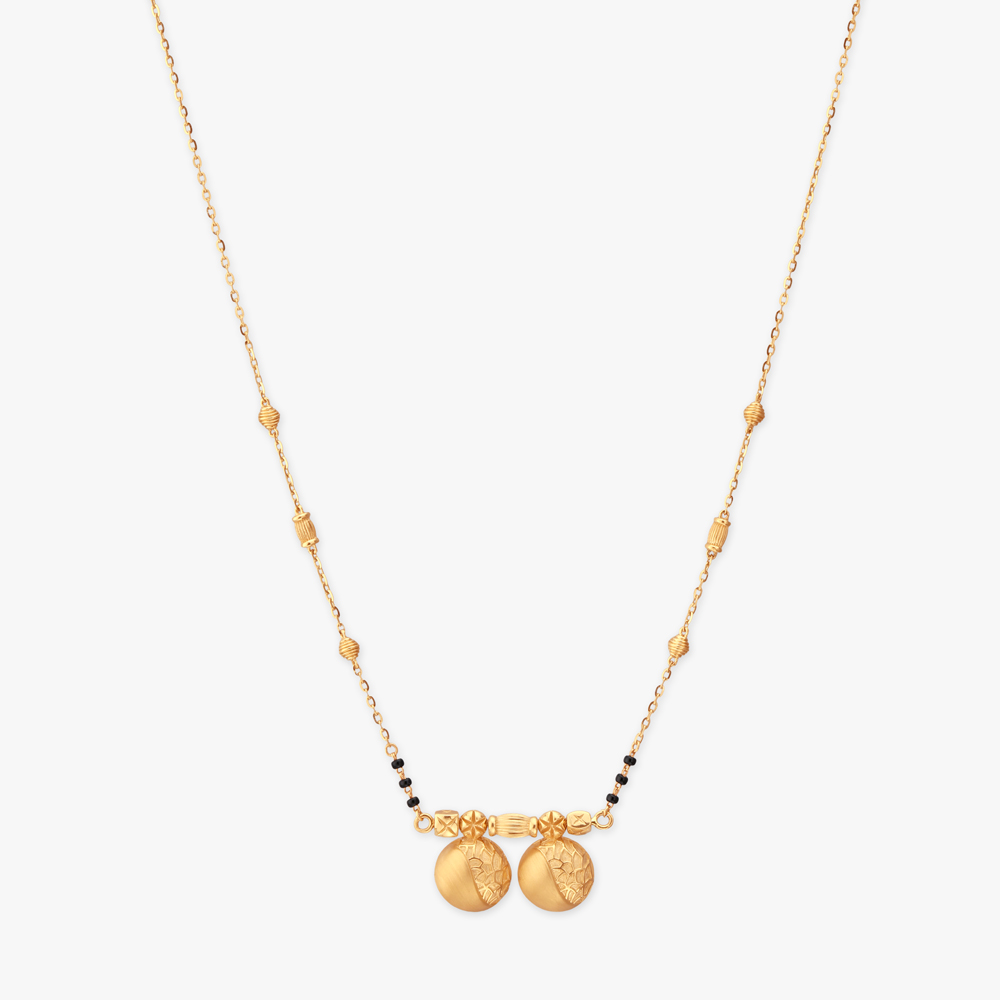 Sculpted Harmony Gold Mangalsutra,,hi-res image number null