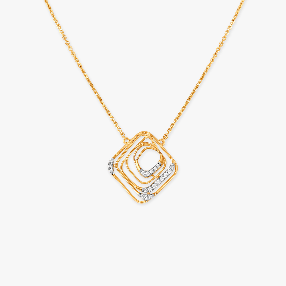 Rhythmic Flow Diamond Necklace