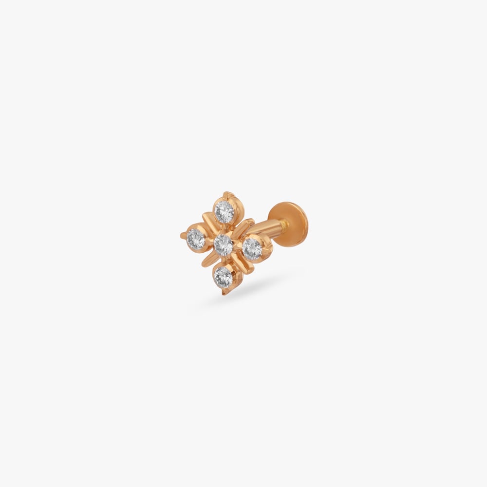 Tiny Gleam Diamond Nose Pin,,hi-res image number null