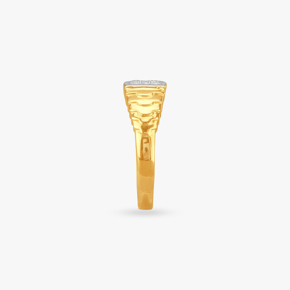 Striking Sophistication Diamond Finger Ring for Men,,hi-res image number null