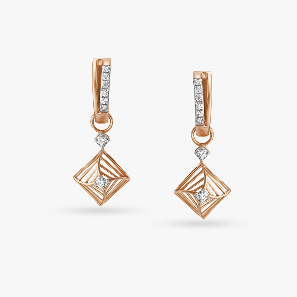 Simple Grace Diamond Hoop Earrings,,hi-res image number null