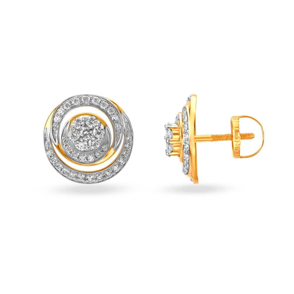 Enchanting Diamond Stud Earrings,,hi-res image number null