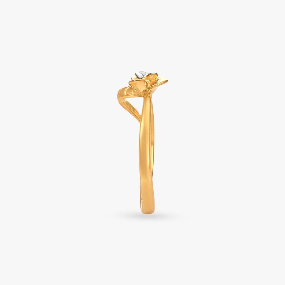 Petite Rose Gold Finger Ring,,hi-res image number null