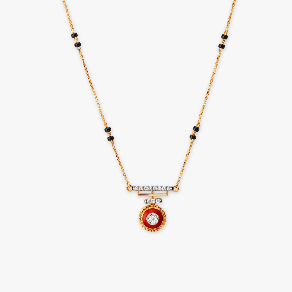 

Contemporary Chic Diamond Mangalsutra