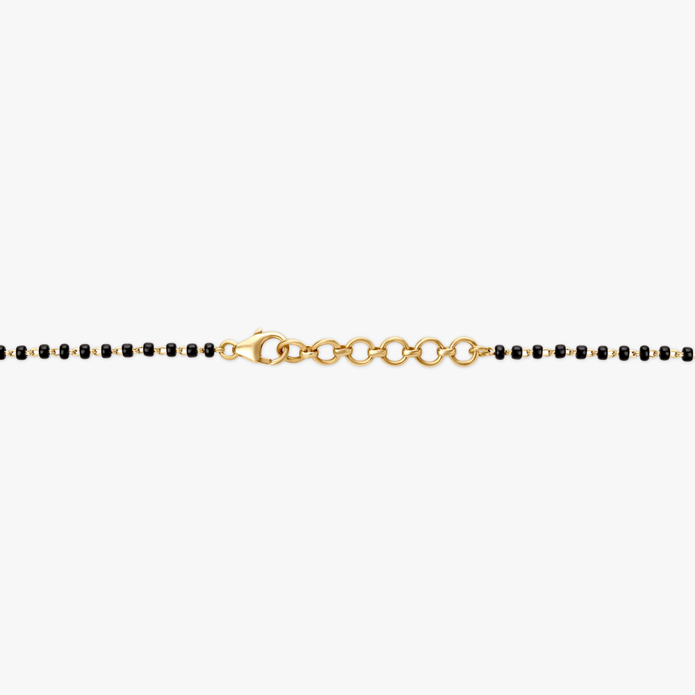 Dainty Floral Diamond Mangalsutra,,hi-res image number null