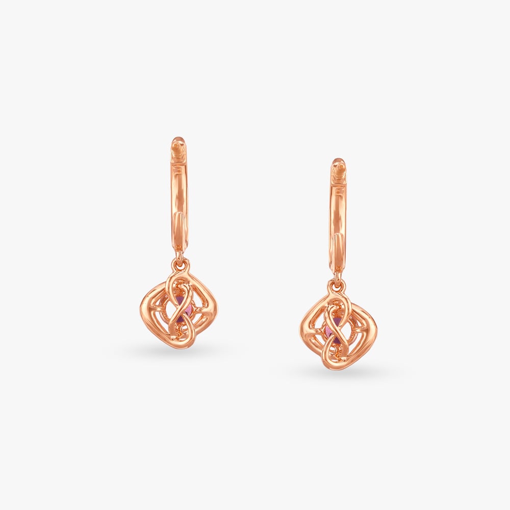 Blush Bloom Diamond Drop Earrings,,hi-res image number null