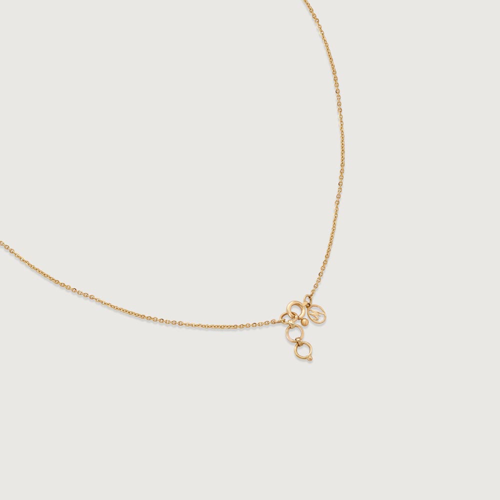 Lotus Aura Gold Necklace,,hi-res image number null